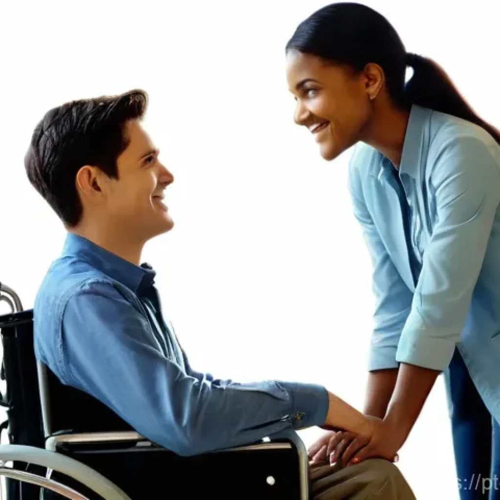 장애인재활상담사 업무 만족도와 성장 - **Prompt 1: The Guiding Hand of Rehabilitation**
    "A heartwarming scene depicting a diverse femal...