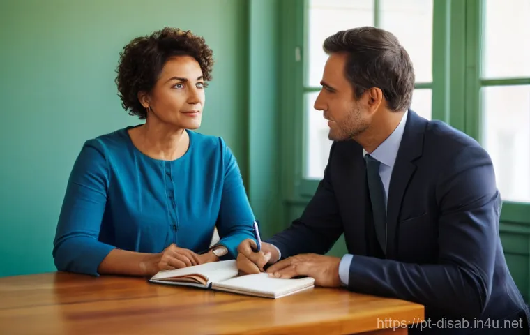 장애인재활상담사 진로 코칭 - **"The Embrace of Empathy: A Counseling Session in Portugal"**
    A warm and inviting counseling ro...