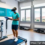 장애인재활상담사 워크숍 후기 - **Prompt**: A vibrant, modern rehabilitation center in Lisbon, Portugal, bustling with activity. In ...