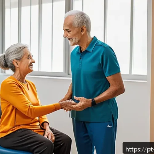 장애인재활상담사 전공 선택 이유 - A diverse group of rehabilitation professionals in a modern clinic setting, including a physical the...