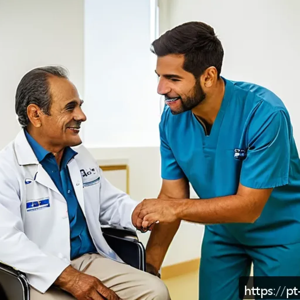 장애인재활상담사 관련 법적 지식 - A professional rehabilitation therapist, dressed in clean, professional attire with visible identifi...